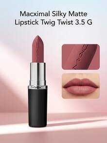 Macximal Silky Matte Lipstick Twig Twist 3.5 G – Lipstick, Silky Matte Finish, For Women, Twig Twist, Cocoa Butter, Suitable For Daily Makeup Routine - Twig Twist - View 1