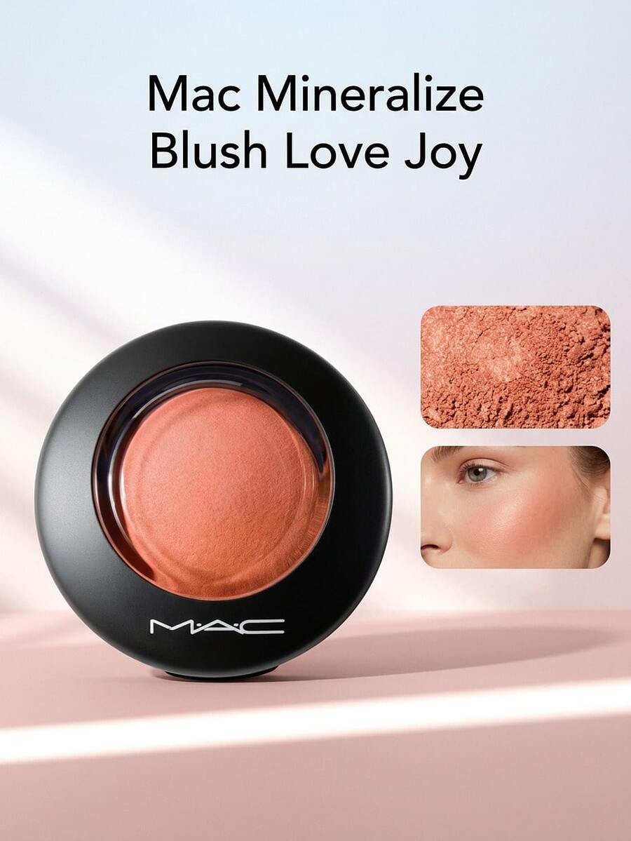 Mac Mineralize Blush Love Joy – Blush, Luminous Finish, For Makeup Enthusiasts, Warm Terracotta, Baked Minerals, Suitable For Daily Makeup Routine - Love Joy - View 1