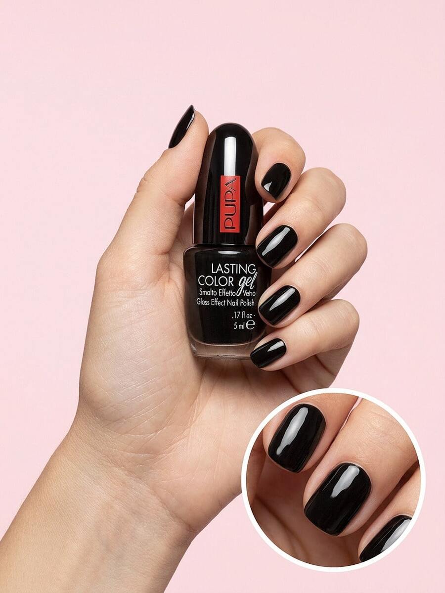 Pupa Lasting Color Gel Nail Polish 052 Deep Darkness 5 Ml – High Gloss Glass Effect, Chip Resistant Long Wear For Professional Manicure, Ideal For Women DIY Nail Art, Elegant Dark Tone, Salon Quality Results - 052 Deep Darkness - View 1