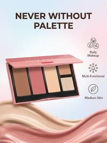 Pupa Never Without All In One Face Palettte 002 Medium Skin 15.2 G – Face Palette, Multi-Functional, For Women, Medium Skin, Suitable For Daily Makeup - 002 Medium Skin - View 2