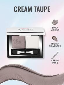 Pupa Vamp! Compact Duo Eyeshadow 008 Cream Taupe 2.2 G – Eyeshadow Palette, Highly Pigmented, For Women, Cream, Suitable For Daily Makeup Routine - 008 Cream Taupe - View 2
