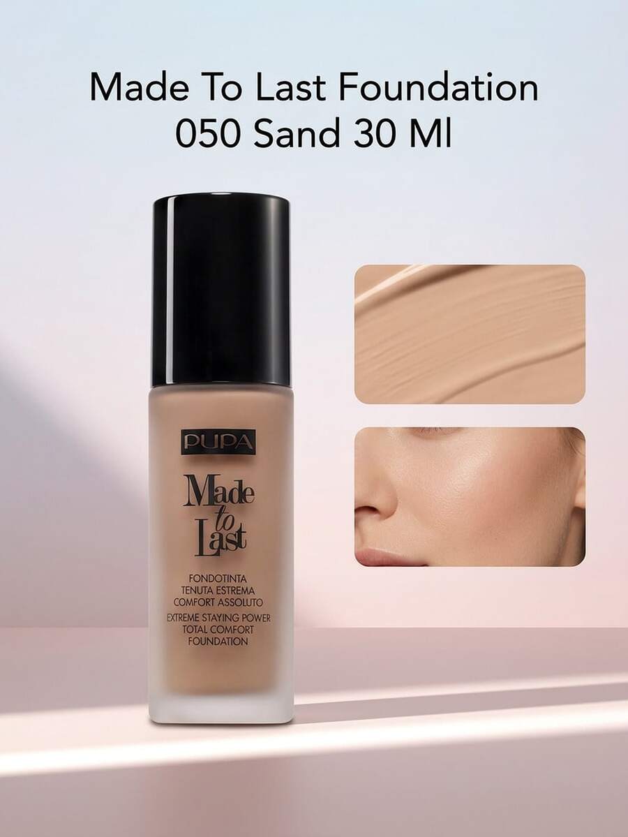 Pupa أساس بوبا للراحة الكاملة SPF10 30 مل - 050 رمل - مشاهدة 1