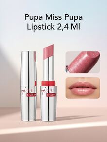 Pupa Miss Pupa Lipstick 2,4 Ml – Lipstick, Ultra-Shiny Finish, For Women, Shimmering Pink, Suitable For Daily Wear - 102 Candy Nude - View 1