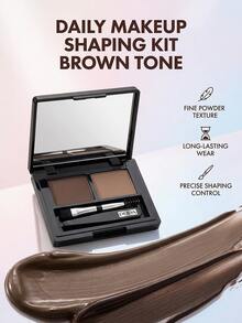 Pupa Eyebrow Design Set 002 Brown 1.1 G – Eyebrow Kit, Shaping, For Women, Brown, Suitable For Daily Makeup Routine - 002 Brown - View 2