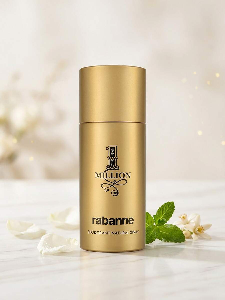 Paco Rabanne 1 Million Deodorant Spray 150 Ml – Deodorant Spray, Long-Lasting, For Men, Woody, Gold, Suitable For Daily Wear - Gold - View 1