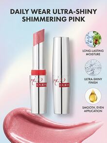 Pupa Miss Pupa Lipstick 2,4 Ml – Lipstick, Ultra-Shiny Finish, For Women, Shimmering Pink, Suitable For Daily Wear - 102 Candy Nude - View 2