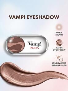 Pupa Vamp! Fusion Eyeshadow 408 Brown On Fire 1.5 G – Eyeshadow, Long-Lasting, For Makeup Lovers, Warm Brown, Suitable For Daily Makeup Routine - 408 Brown On Fire - View 2