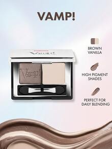 Pupa Vamp! Compact Duo Eyeshadow 006 Brown Vanilla 2.2 G – Eyeshadow, High Pigment, For Women, Brown, Suitable For Daily Makeup - 006 Brown Vanilla - View 2