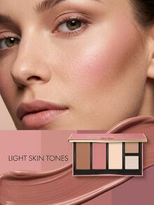 Pupa Never Without All In One Face Palettte 001 Light Skin 15.2 G – Face Palette, Multi-Functional, For Fair Skin Tones, Light Skin Tones, Suitable For Daily Makeup Routine - 001 Light Skin - View 4