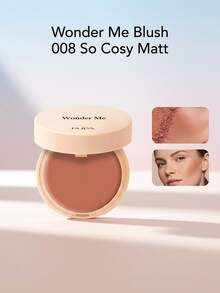 Pupa Wonder Me Blush 008 So Cosy Matt – Matte Finish With Silk Texture, Long-Wear Face Makeup For Radiant Look, Daily Beauty Routine Essential, Travel Friendly Compact For Women, Professional Result, Soft Peach Shade - 008 So Cosy Matt - View 1