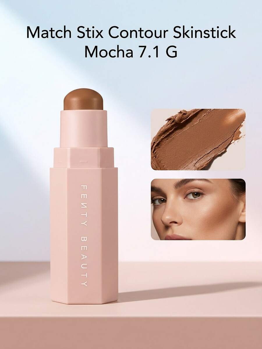 Fenty Beauty Match Stix Contour Skinstick Mocha 7.1 G – Contour Stick, Longwear, For Medium To Deep Skin Tones, Mocha, Suitable For Face Sculpting - Mocha - View 1