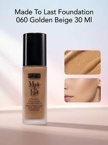 Pupa Made To Last Foundation 060 Golden Beige 30 Ml – Foundation, Extreme Staying Power, For Women, Golden Beige, Suitable For Daily Wear - 060 Golden Beige - View 1