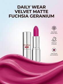 Pupa Petalips Lipstick 008 Fuchsia Geranium 3.5 G – Lipstick, Velvet Matte Finish, For Women, Fuchsia Geranium, Suitable For Daily Wear - 008 Fuchsia Geranium - View 2