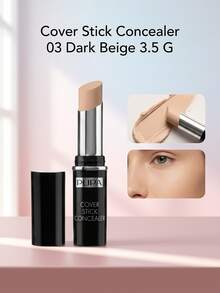 Pupa Cover Stick Concealer 03 Dark Beige 3.5 G – Concealer, High Coverage, For Women With Skin Imperfections, 03 Dark Beige, Suitable For Daily Makeup Routine - 03 Dark Beige - View 1