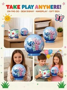 Stitch And Angel 54 Piece 3D Jigsaw Puzzle Age 6 Years+ 74023 - Multicolor - View 5