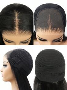 TrueHD Perruque droite en cheveux humains avec fermeture en dentelle 9am, sans colle, 6 x 4 pouces, 18-30 pouces de longueur, 180% de densité, couleur naturelle, ligne de cheveux pré-épilée, soyeuse, facile à porter, idéale pour les débutants et la rentrée scolaire