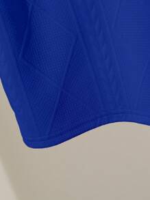 SHEIN Cămașă polo cu guler din tricot jacquard, 1 bucată, pentru băieți cu mâneci scurte, pentru băieți cu vârsta cuprinsă între 4 și 7 ani, potrivit pentru îmbrăcăminte de primăvară și vară. Acest tricou polo Sunny Boy este potrivit pentru ieșiri, școală și ținută acasă.
