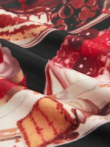 Men's Printed Cake & Sweets Pattern Boxer Shorts - Multicolor - View 7