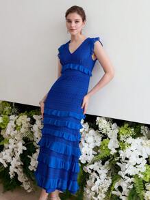 MOTF Soiréza TIERED LAYER EVENING DRESS - Blue - View 3