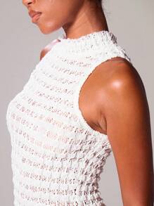 MUSERA Plain Stretch High Neck Sleeveless Maxi Dress Christmas Occasion Sexy Night Out Winter Elegant Cute Casual Halloween Fall Wedding Guest Party Thanksgiving Chic