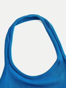 SHEIN Tween Girls Sports Jumpsuit, Yoga Romper With Stretch, Seamless & Simple Design, Suitable For Workout, Running, Cycling