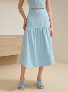 MOTF STUDIO 情人节荷叶边A字裙