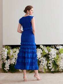 MOTF Soiréza TIERED LAYER EVENING DRESS - Blue - View 6