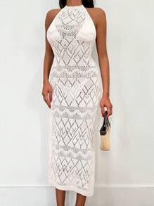 EURMUSE 女士无袖纯色罩衫，简约时尚，适合夏季 - 白色 - 查看 5