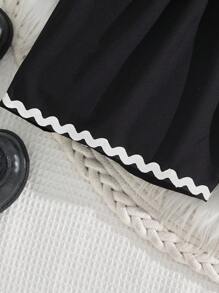 Set de 3 piezas para adolescentes, que incluye: Camisa de manga corta casual de verano, top con tirantes ajustables y shorts minimalistas