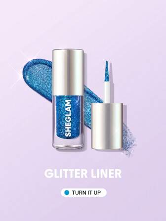 SHEGLAM Insta- Glitter Liner-Turn It Up Gel Fard à PaupièRes Liquide Bleu Haute Brillance Longue Tenue Hautement Pigmenté Liquide Longue Tenue Soldes Du Vendredi Noir Cadeau De NoëL Fard à PaupièRes Bleu Remise De DiplôMe Anniversaire Vacances Haut ÉTé Automne Y2K ÉLéGant Mode Femmes Marque Maquillage CosméTique Beauté Visage FêTe Plage Voyage Camping Rituals Plein Air ÉCole Campus Excursion Festivals DéCoration Cadeau PréSent Rose Fille Cosplay Jeux Meilleur Couleur Charme Ambiance