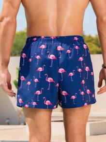 Manfinity VDAYZ Shorts de playa para hombres, adecuados para el verano, con estilo hawaiano