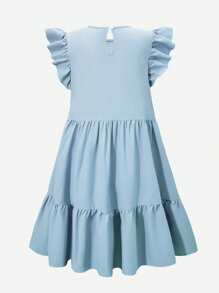 SHEIN Teen Girl Solid Color Sleeveless Fashion Summer Dress Summer Holiday