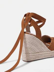 Styleloop Women's Rope Woven Platform Wedge Sandals, Suitable For Party, Wedding, Daily Wear, Vacation