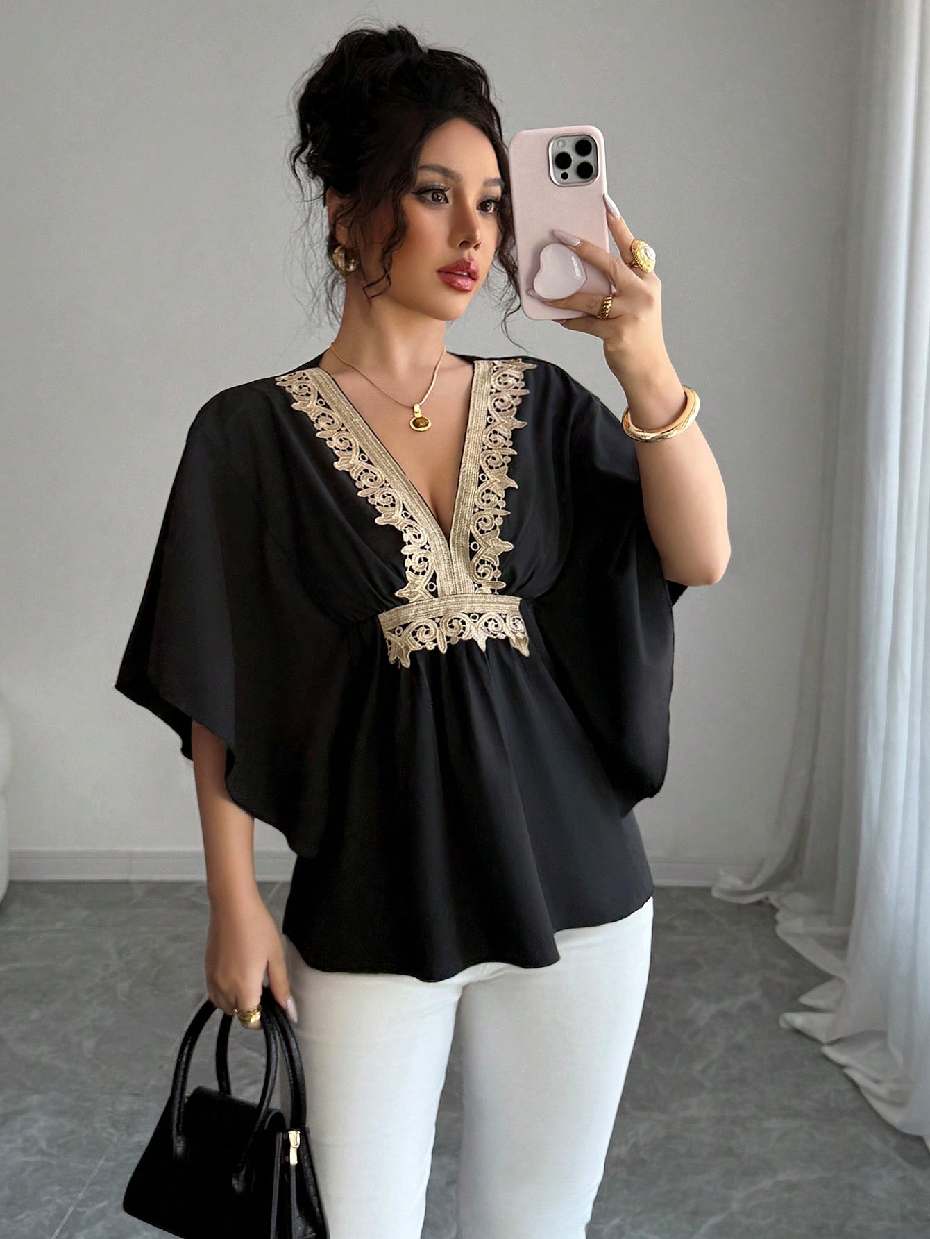 Floral summer blouse