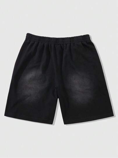 Street Life Men's Summer Floral Snake Embroidery Patch Street Style Casual Shorts, Vacation