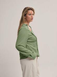 MUSERA Blusa asimétrica de manga larga con botones y cuello asimétrico en talla grande para cita nocturna, noche de chicas, sexy, elegante, club, fiesta, vacaciones, ocasiones, invitada de boda