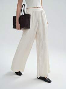 SHEIN Clasi Culottes larghe e morbide, stile minimalista, adatte per primavera/estate