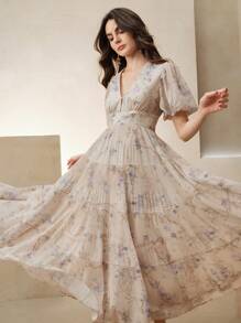 Anewsta Mùa xuân, mùa hè, thường ngày, váy thanh lịch cho phụ nữ, sang trọng, bãi biển, lễ hội, ngày lễ, kỳ nghỉ, váy bồng bềnh - Nhiều màu - Xem 6