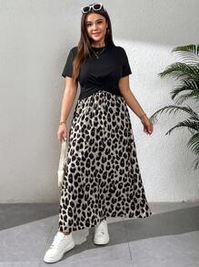 SHEIN Essnce Plus-Size Women's Holiday Wear, Beach Wear, Women's Two Pieces Suit, Sister Wear,Summer Outfits For Women Beach Outfits For Woman,Spring Break Sun Dresses For Women Spring Break Dresses - Grey - View 6