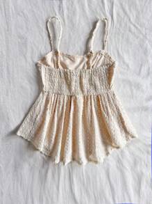 Soleia Canotta estiva casual e carina per donna taglia forte, per vacanze, laurea, matrimonio, ritorno a scuola, pranzo di Pasqua, con motivo floreale romantico, vita elastica, orlo asimmetrico, colore albicocca