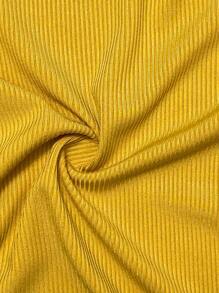 SHEIN Clasi Women's Fashionable Bodycon Solid Color Sexy Knit Midi Skirt