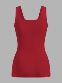 SHEIN Essnce 3pcs Women Leopard Print & Solid Color Casual Camisole Top Sets, Versatile Summer Undershirt Back To School - Multicolor - View 4