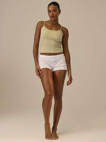 MUSERA ESSENTIALS Snatched Strappy Vest Top Basic Spring Summer Casual Fall