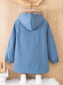 Chaqueta con capucha casual acolchada para niño preadolescente para otoño/invierno