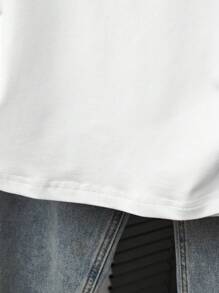 INAWLY Plus Size Women Casual Versatile Heart Embroidered Pattern T-Shirt, Suitable For Summer - White - View 5