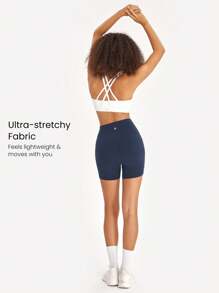 GLOWMODE 4.3" Featherfit™交叉可愛單車短褲透氣運動跑步健身