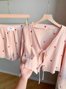 Comfortcana 女士两件套：长袖衬衫和短裤，夏季时尚