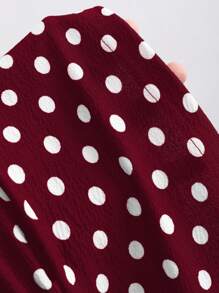 Sweetra Polka Dot Sexy Backless Spaghetti Strap Dress For Women, Casual, Spring Summer