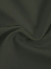 Manfinity VDAYZ Men's Vacation Solid Color Waist Cutout Swim Briefs - Dark Green - View 7