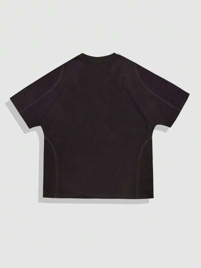 Anime Men's Anime Graphic Slogan Print Short Sleeve T-Shirt